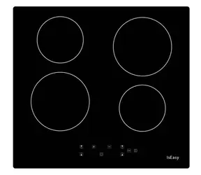 IsEasy T4-04 / Glaskeramik-Kochfeld / Einbaugerät / 4 Kochzonen / 5400 W / 9 Leistungsstufen
