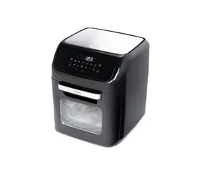 Huslog Heißluftfritteuse schwarz / Heißluftfritteuse / 1800 W / 12 l / Touchscreen / 12 Programme