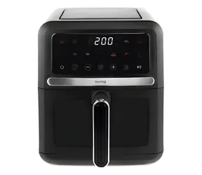 Huslog Heißluftfritteuse schwarz / Heißluftfritteuse / 1500 W / 5 l / 10 Programme / Touchscreen