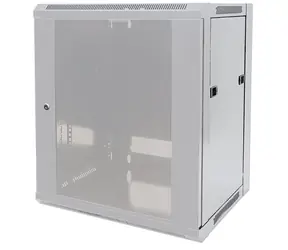 Intellinet Wandrack 9 HE 570 x 450 mm grau / Rack / Flatpack / Tragfähigkeit 60 kg / 19"