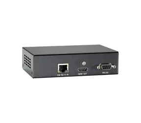 LevelOne HDBaseT-Receiver schwarz / AV-Receiver / Cat5e/Cat6 / 2x HDMI / 2x RS-232 / 100 m