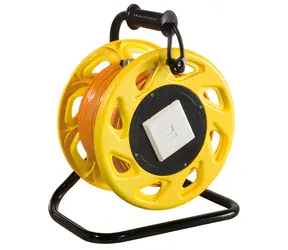 LogiLink Kabeltrommel Cat6A 60 m orange / Kabeltrommel / S/FTP / RJ-45 / 550 MHz / PoE+