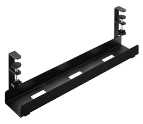 Icy Box IB-EWA101B-CM schwarz / Kabelrinne / Metall / 695 x 130 x 65 mm / ohne Bohren