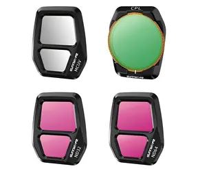 Sunnylife A3S-FI928 / Objektivfilter-Set 4-teilig / Für DJI Air 3S / MCUV, CPL, ND32, ND64