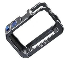 Telesin S6-FMS-13BK-TDJ schwarz / Metallgehäuse / DJI OSMO Action 5, 4, 3 / Aluminiumlegierung / 54 g