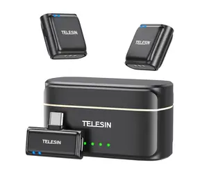 Telesin P5-MCP-01 / Drahtloses Mikrofon / USB-C-Powerbank / Reichweite 200 m / Bluetooth