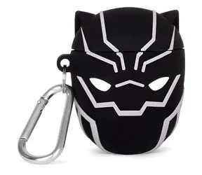 ThumbsUp! PowerSquad Hülle für AirPods Black Panther schwarz/weiß / Hülle / Silikon / AirPods der 1. und 2. Generation