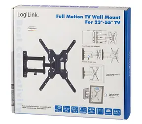 LogiLink BP0016 schwarz / TV-Halterung / VESA / 23" bis 55" / bis zu 30 kg