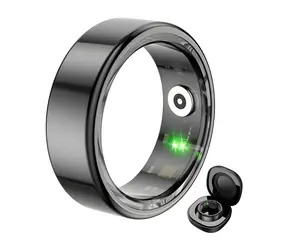 COLMi R02 schwarz, Größe 8 (18,1 mm) / Smartring / SpO2 / Herzfrequenz / Schlafüberwachung / Bluetooth 5.0 / IP68 / Ladecase