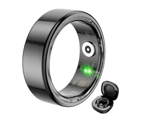 COLMI R02 Größe 12 (21,3 mm) schwarz / Smartring / Bluetooth 5.0 / IP68 / Ladehülle