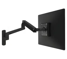 Ergotron MXV Wandmonitorarm schwarz / Wandmontage / bis zu 34" / Höhe 330 mm / Neigung ±90° / Tragkraft 9,1 kg