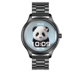 Colmi L28 schwarz, Stahlarmband / Smartwatch / AMOLED / Bluetooth-Anrufe / IP68