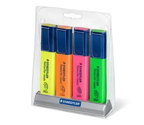 Staedtler Textsurfer Classic Butler / Textmarker / 4er-Set / Farbmix / Spitze 1-5 mm / nachfüllbar