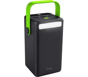Trust Redoh XXL schwarz-grün / Powerbank / 50000 mAh / Display / USB-C / 3x USB-A