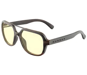 Gunnar Humboldt Ebony / Gaming-Brille / bernsteinfarbene Gläser / BLF 65 / Gunnar Fokus