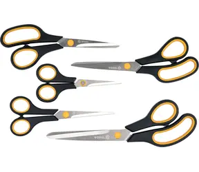 Vorel Scheren-Set, 5-teilig / Scheren / Edelstahl, Messing, Aluminium / 140-250 mm