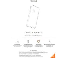 ZAGG Gear4 Crystal Palace für Samsung Galaxy S21 FE transparent / Schutzhülle / D3O-Schutz