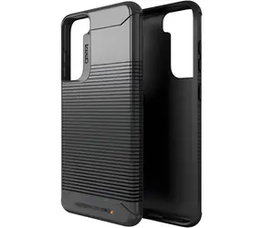 ZAGG Gear4 Havana Schwarz / Schutzhülle für Samsung Galaxy S21 FE / D3O-Schutz / antimikrobielle Oberfläche