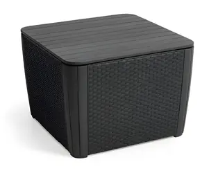 Keter Luzon PLUS Graphit / Gartentisch / Mit Stauraum