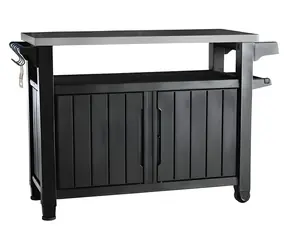 Keter UNITY XL 207L Graphit / Grilltisch / Stauraum 207 l