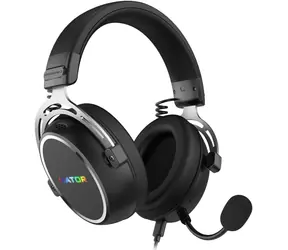 Hator ESH50 Hypergang 3 USB schwarz / Gaming-Headset mit Mikrofon / Hi-Res / 10-44000 Hz / USB-A/USB-C / RGB