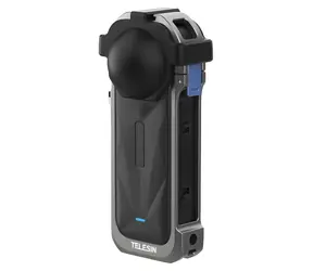 Telesin S6-FMS-19- TIS / Aluminiumgehäuse für Insta360 X5 / Aluminium + Silikon / Schnellwechselsystem