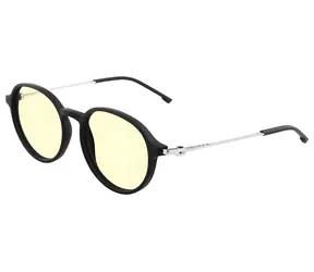 Gunnar LOOP Onyx/ Mercury / Büro-/Gaming-Brille / bernsteinfarbene Gläser / BLF 65 / Gunnar Fokus