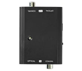 Nedis Digital-Audio-Konverter RCA-Toslink Schwarz / Audio-Konverter / 2-Wege / RCA + Toslink / USB-Netzteil