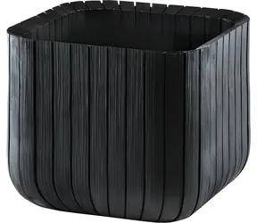 Keter Würfel-Pflanzgefäß S anthrazit / Blumentopf / 29,5 x 29,5 x 29,5 cm