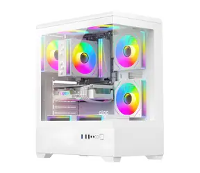 darkFlash C365 weiß / Gehäuse / E-ATX / ATX / M-ATX / ITX / 5× 120 mm Lüfter / Gehärtetes Glas