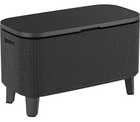 Keter Bevy Bar Cool Graphit / Gartentisch / Rattanoptik