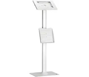 Maclean MC-476W weiß / Tablet-Bodenhalterung / 9,7-11 Zoll / Sicherheitsschloss