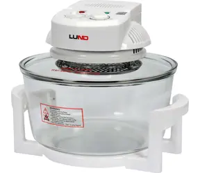 Lund Halogenbackofen 17L weiß / Halogenbackofen / 1400 W / 65-250 °C / 60-Minuten-Timer