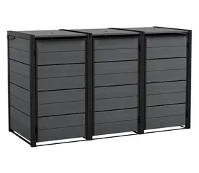 Keter Hide Away Erweiterung / Gartenmülltonnenbox / Volumen 240 l