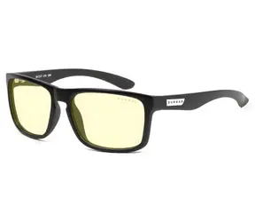 Gunnar INTERCEPT READER Onyx / Korrektionsbrille / bernsteinfarbene Gläser / BLF 65 / Dioptrien +1,5