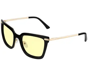 Gunnar KAIA Onyx / Büro-/Gaming-Brille / bernsteinfarbene Gläser / BLF 65 / Gunnar Fokus