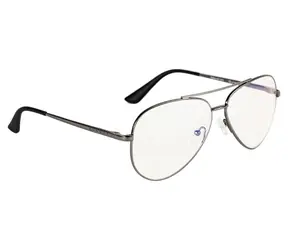 Gunnar Maverick Gunmetal, klare Gläser / Gaming-Brille / BLF 35 / Gunnar Fokus