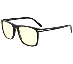 Gunnar HAYWARD Onyx bernsteinfarbene Gläser / Gaming- und Bürobrille / Blaulichtfilter BLF 65 / Gunnar Fokus