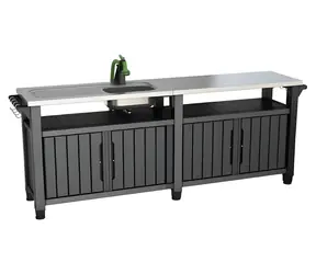 Keter Grilltisch UNITY Chef 415 l graphit / Grilltisch / Volumen 415 l