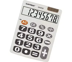 Catiga 8137 / Taschenrechner / Tischrechner / 8-stellige Anzeige / Solar- und Batteriebetrieb G10