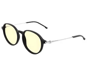 Gunnar LOOP Onyx- Mercury / Büro-/Gaming-Brille / Bernsteinfarbene Gläser / BLF 65 / Gunnar Fokus