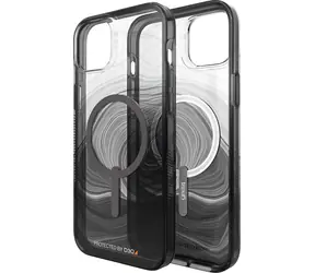 Gear4 Milan Snap schwarz / Rückseite / Apple iPhone 14 PLUS / MagSafe / D3O® Crystalex
