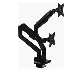 Arozzi ALZARE Neo Duo schwarz / Tischhalterung für 2 Monitore / Gasfeder