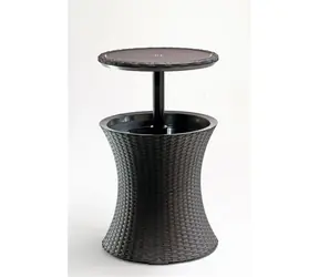 Keter Cool Bar Rattan Whiskeybraun / Gartentisch / Kunststoff