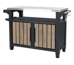 Keter UNITY XL Esche / Grilltisch / 207 l / Aufbewahrungsbox für den Außenbereich