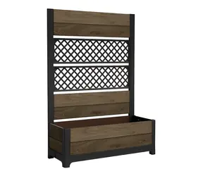 Keter Deco Tulip Walnuss / Blumentopf / 113,5 x 25,3 x 45,6 cm