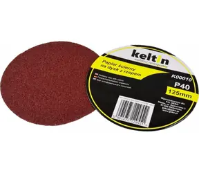 GEKO Klett-Schleifscheibe 125 mm P40 / Schleifscheibe / Körnung P40 / Packung mit 100 Stück