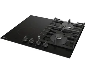Gorenje GCE691BSC schwarz / Kochfeld / Gas-Elektro-Kombination / 60 cm / 4 Kochplatten / Drehregler