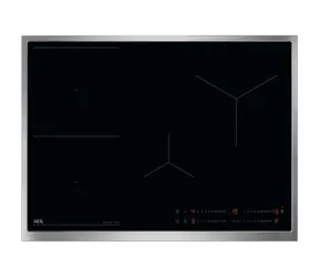 AEG TO74IB00UB schwarz / Induktionskochfeld / Touch-Bedienung / Display / Breite 696 mm