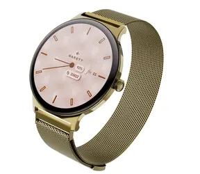 Garett Verona 2 Gold / Smartwatch / AMOLED-Display / Bluetooth-Anrufe / IP68 / Mesh-Armband